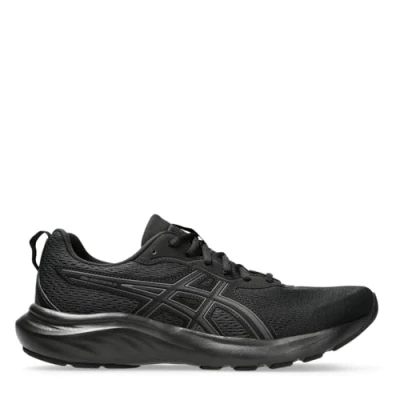 Afbeelding van Asics Gelcontend 9 Hardloopschoenen neutraal, Heren, Maat: 46.5, Black/graphite grey Textiel/ synthetisch