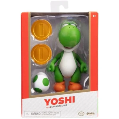 Afbeelding van Nintendo 13260 Super Mario Yoshi met ei in verzameldoos, 10 cm