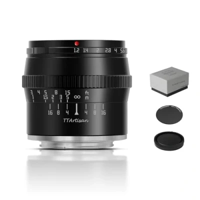 Afbeelding van TTArtisan APS C 50mm f1.2 EOS M mount Black