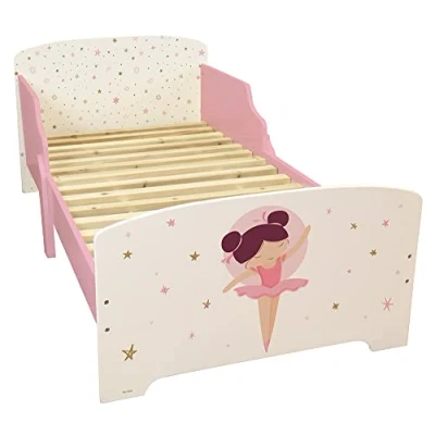 Afbeelding van Ballerina Peuter Bed 70 x 140cm Multi Inclusief lattenbodem