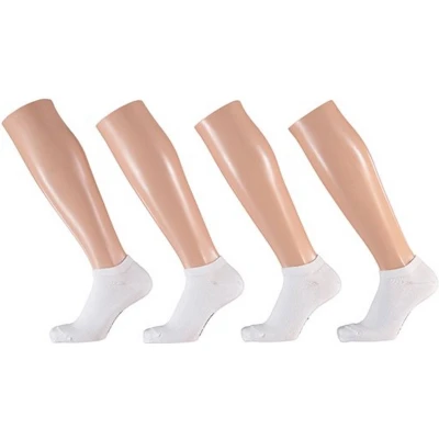 Afbeelding van Bio Cotton Basic Sneaker Sokken White 4 pack 000 35 38 Wit