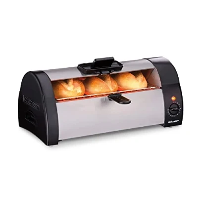 Afbeelding van Cloer 3080 broodjesbraadpan met roestvrijstalen behuizing mat 570 watt