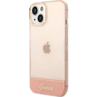 Afbeelding van Guess Translucent Back Case Geschikt voor Apple iPhone 14 Plus (6.7&quot;) Roze