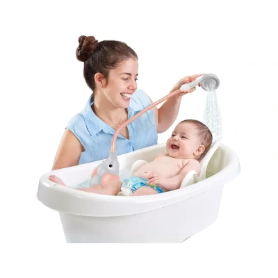 Afbeelding van Yookidoo Baby Badspeeltje Olifant Douche Roze