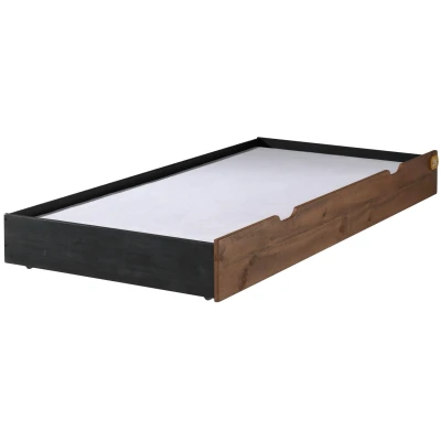 Afbeelding van Vipack bed Alex opberglade 90x200 cm Bruin Grenenhout