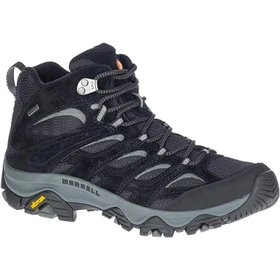 Image de Merrell Homme Moab 3 Mid GTX Botte de randonnée, Noir Gris, 46 EU