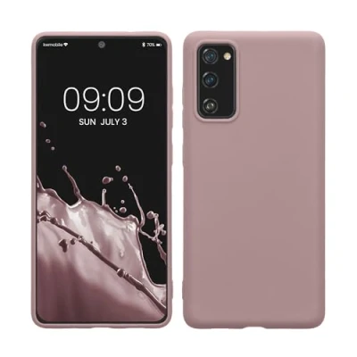 Afbeelding van kwmobile telefoonhoesje geschikt voor Samsung Galaxy S20 FE Hoesje smartphone Back cover in licht oudroze