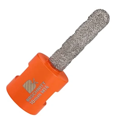 Afbeelding van BRSCHNITT Diamantvingerfrees 10 mm diamantfrees, vergroting van bestaande gaten in porselein, keramiek, tegels, marmer, graniet, schroefdraad M14 voor haakse slijper