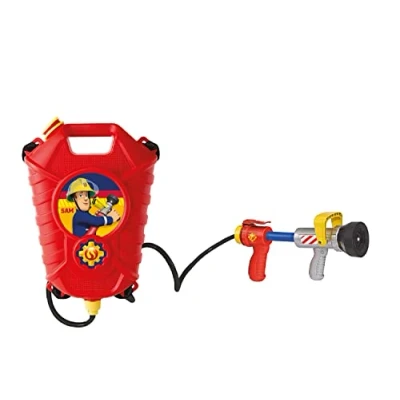 Afbeelding van Simba Brandweerman Sam Waterpistool navulling 23cm Brandlans Verstelbare schouderbanden 109252293002