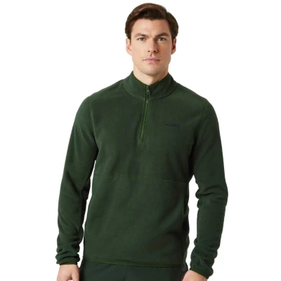 Afbeelding van Björn Borg Fleece Pullover Met Halve Ritssluiting Donkergroen