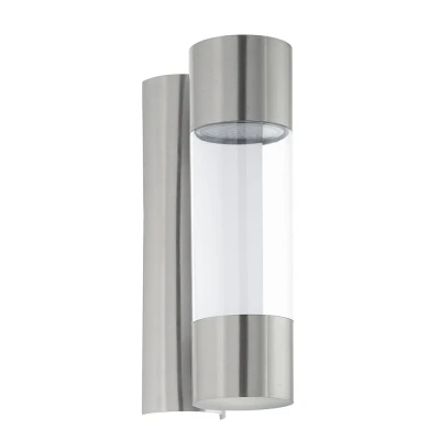 Afbeelding van EGLO RobLEDo Buitenverlichting IP44 Wandlamp 2 Lichts Roestvast Staal Transparant