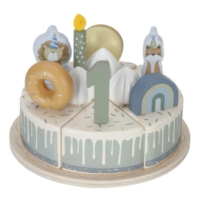 Afbeelding van Little dutch verjaardagstaart blauw