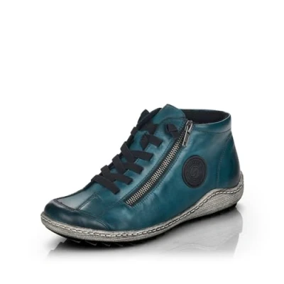 Afbeelding van Remonte Veterboots petrol, Dames, Maat: 36, Petrol Leer