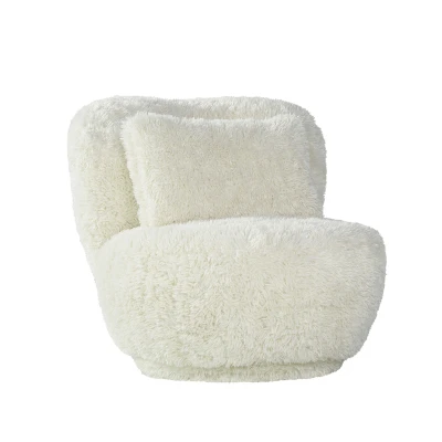 Afbeelding van LABEL51 Doodle Fauteuil Crème Stof