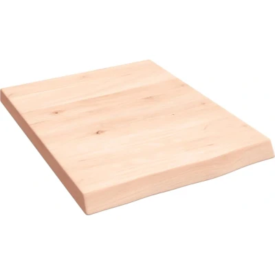 Afbeelding van Wastafelblad Onbehandeld Massief Hout Naturel