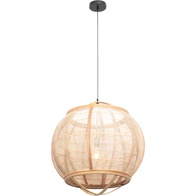 Afbeelding van QAZQA Oosterse hanglamp bruin 58 cm Pascal