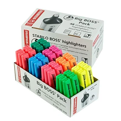 Afbeelding van STABILO Boss Original markeerstiften, verschillende kleuren, 48 stuks