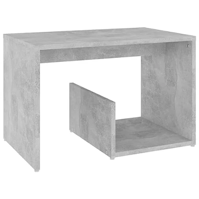 Afbeelding van vidaXL Bijzettafel, betongrijs, 59 x 36 38 cm, spaanplaat