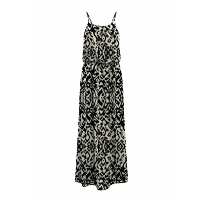 Afbeelding van Only ONLWINNER S/L MAXI DRESS NOOS PTM Birch/black grap Jurk 38