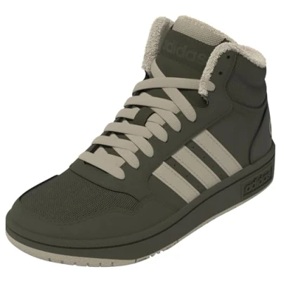 Afbeelding van Adidas hoops mid 3.0 in de kleur groen.