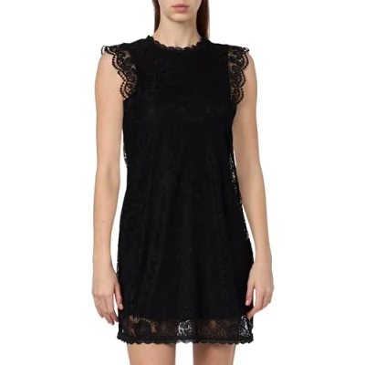 Afbeelding van Pieces Pcolline Dress Cocktailjurk, Dames, Maat: XS, Black
