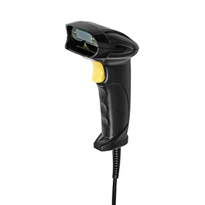 Afbeelding van Nedis Barcodescanner Laser Bedraad 1D Lineair Voeding via USB USB2.0 (1D streepjescodes), Barcode scanner, Zwart