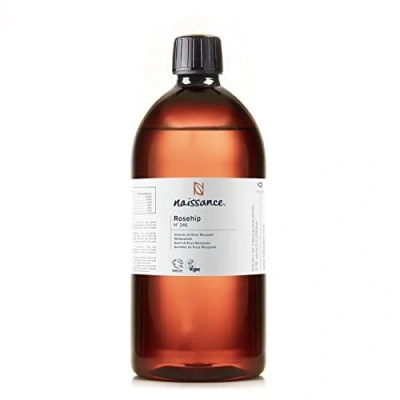 Afbeelding van Naissance Rozenbottelolie (nr. 246) 900 ml natuurlijk en koudgeperst voor de verzorging van lichaam, haar, gezicht, nagels, huid, baard, nagels veganistisch dierproefvrij