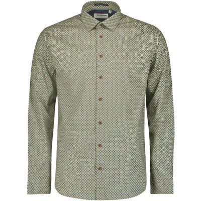Afbeelding van NO Excess Stylish Winter WITH Dynamic Allover Pattern Overhemd, Heren, Maat: XXL, Blue