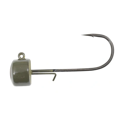 Afbeelding van Northland Nedster Jig Loodkop 3.54g #1/0 Hk (3Psc) Green Pumpkin Loodkoppen