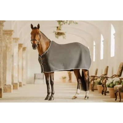 Afbeelding van Kentucky Horsewear Zweetdeken show vegan wool grijs 155 6&#039;9