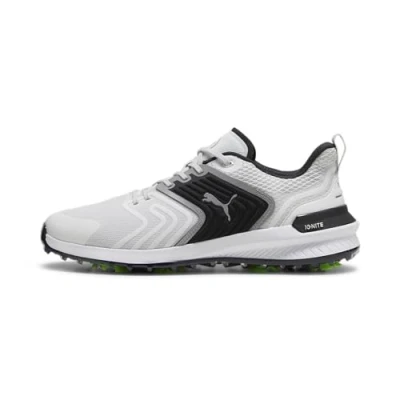Afbeelding van Puma Golf Ignite Innovate Golfschoenen, Heren, Maat: 43, Feather gray/black Textiel/ synthetisch