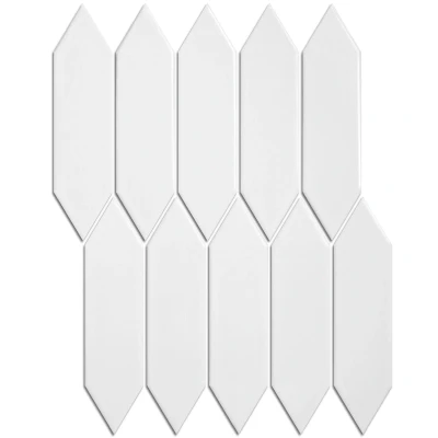 Afbeelding van The Mosaic Factory Paris Picket White Glossy