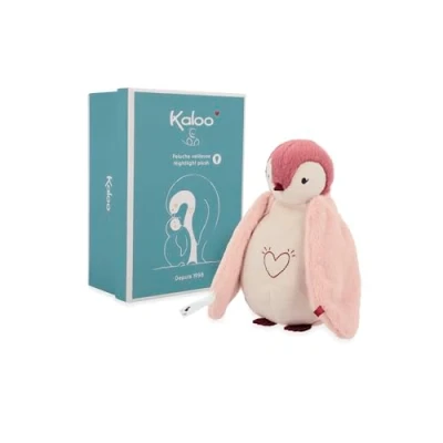 Afbeelding van KALOO Babynachtlampje met muziek en licht nachtlampje knuffeldier witte geluiden roze 20 cm vanaf de geboorte K212011
