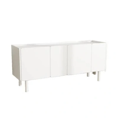 Afbeelding van Giga Living Dressoir Wit Metaal 160x45x70cm Bera