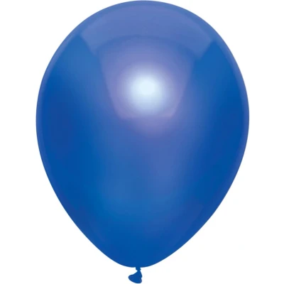 Afbeelding van Ballon metallic donkerblauw 10 stuks