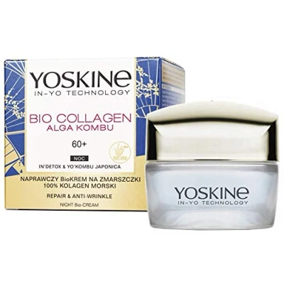 Afbeelding van Yoskine Bio Collageen Anti Rimpel Nachtcrème 60+, 50ml