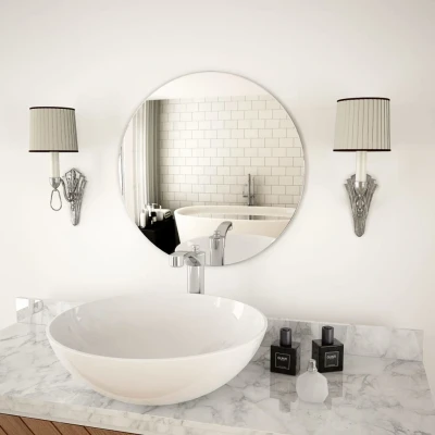 Afbeelding van Wandspiegel rond 50 cm glas