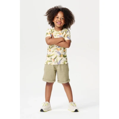 Image de T shirt Lonoke Tropical pattern Off white 92