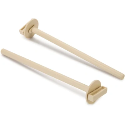 Afbeelding van Kunststof zitstokje met houder Beige 2 stuks