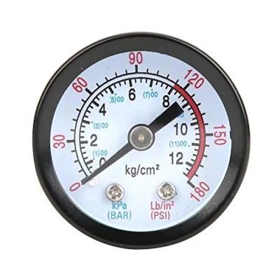 Afbeelding van Luchtcompressor manometer, 0 180 psi perslucht 12 bar, 42 mm diameter manometer meetinstrument voor schroefcompressoren, zuigercompressoren