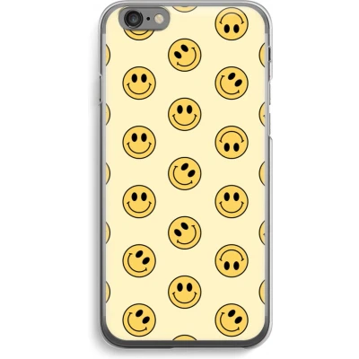 Afbeelding van Case Company® hoesje geschikt voor iPhone 6 / 6S Smiley N2 Soft Cover Telefoonhoesje Bescherming aan alle Kanten en Schermrand