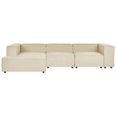 Afbeelding van Beliani APRICA Tweezitsbank Beige Linnen