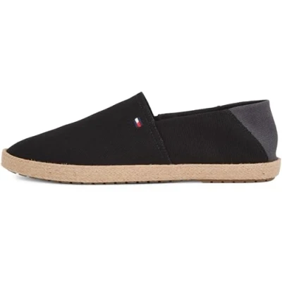 Afbeelding van Tommy Hilfiger CORE Espadrilles, Heren, Maat: 42, Black Katoen