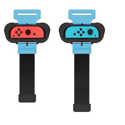 Image de TiMOVO 2PCS Bracelet Wristbands Compatible avec Just Dance 2025 2024 2023 2022 2021 2020 &amp; Nintendo Switch Zumba Burn It Up, Poignet Elastique pour Joy Con Controller Deux Tailles Adulte Enfant