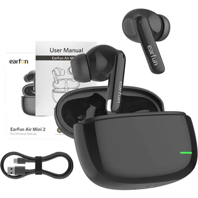 Afbeelding van EarFun Air Mini 2 Draadloos Bluetooth 5.2 oordopjes In ear Microfoon Earbuds IPX7 Voice assistant Zwart