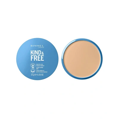 Afbeelding van 1+1 gratis: Rimmel KIND &amp; FREE Vegan Pressed Powder 010 Fair