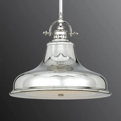 Afbeelding van Landelijke Hanglamp Steady Lighting Metaal Landelijk E27 L: 34.3cm Voor Binnen Woonkamer Eetkamer Zilver