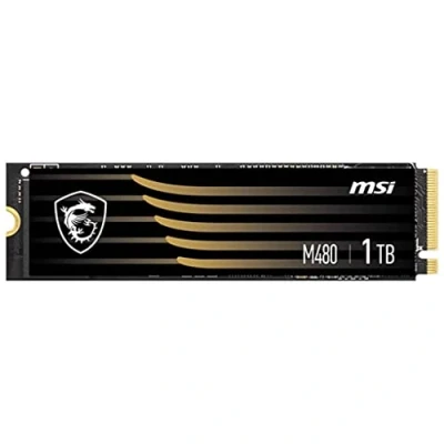 Afbeelding van MSI SPATIUM M480 SSD, 1 TB interne SSD PCIe 4.0 NVMe M.2, 7000MB/s lezen en 5500MB/s schrijven, 3D NAND, geïntegreerde gegevensbeveiliging, Center