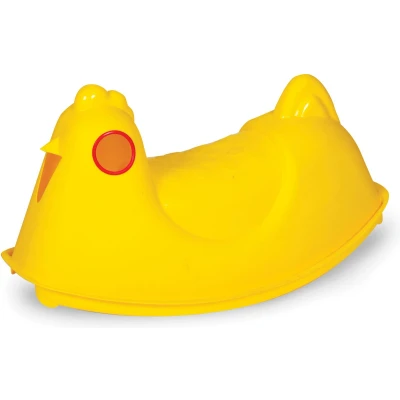 Afbeelding van Paradiso toys Kip Schommelwip met Handgrepen 78 cm Geel