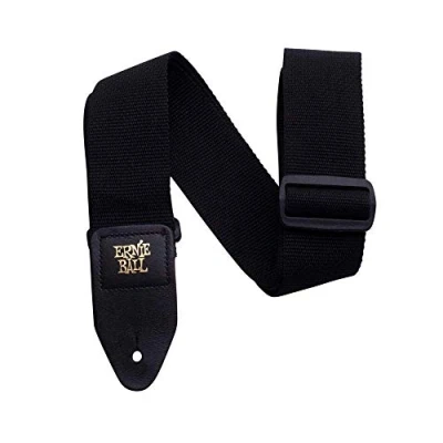 Image de Ernie Ball Sangle de guitare en polypropylène, noire (P04037)